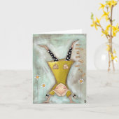 Ondersteboven - Opmerking Kaart (Gele Bloem)