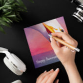 Ondersteboven Seagull, aanpasbaar Feestdagenkaart