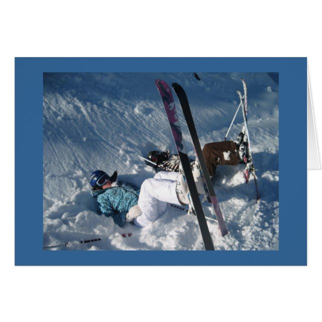 Ondersteboven skiën (Voorkant Horizontaal)