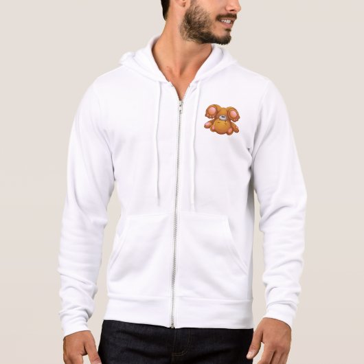 Ondersteboven teddybeer hoodie (Voorkant)