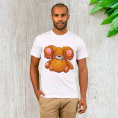Ondersteboven Teddybeer Mannen T-shirt