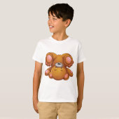 Ondersteboven teddybeer t-shirt (Voorkant volledig)
