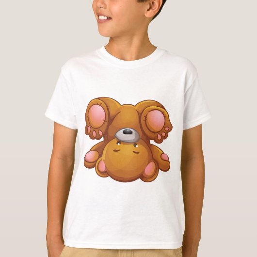 Ondersteboven teddybeer t-shirt (Voorkant)