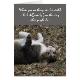 Ondersteboven U bent de speciale Kaart van het Kat