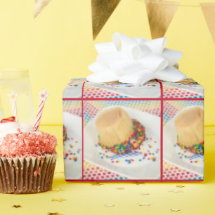 Ondersteboven Verjaardag Cupcake Cadeaupapier