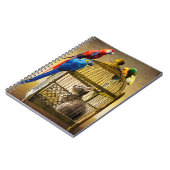 Ondersteboven wereld van de vergulde kooi notitieboek (Linkerzijde)