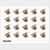 Ondersteboven Zonneschijn Vierkante Sticker (Vel)