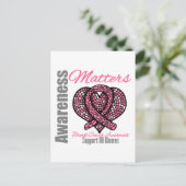 Ondersteun alle bewustmakingskwesties in verband m briefkaart (Staand voorkant)