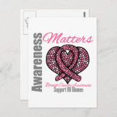 Ondersteun alle bewustmakingskwesties in verband m briefkaart (Voorkant / Achterkant)