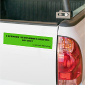 Ondersteun Autonoom Rijden Bumpersticker (Op Truck)