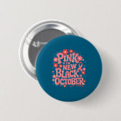 Ondersteun Borstkanker Bewustzijn Roze Ontwerp Ronde Button 5,7 Cm (Voorkant /achterkant)