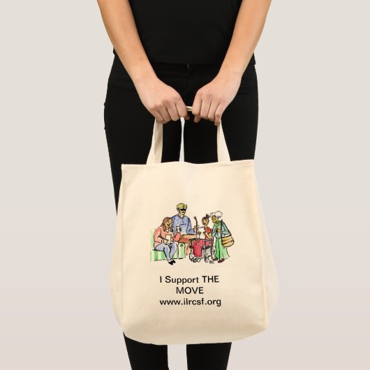 Ondersteun de BEWEGING Tote Bag (Voorkant (product))