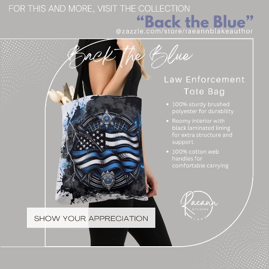 Ondersteun de Blauwe Wetshandhaving Tas