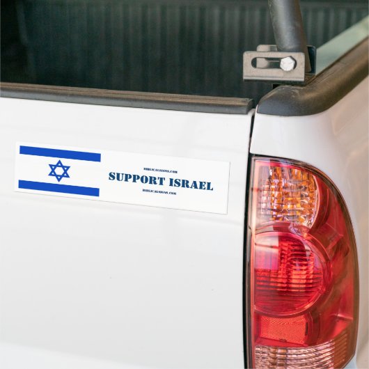 Ondersteun de Israëlische bumpersticker (Op Truck)