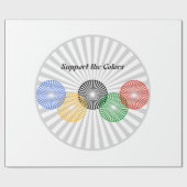 Ondersteun de kleuren - cadeaupapier (Vlak)