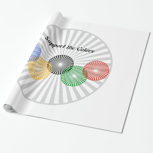 Ondersteun de kleuren - cadeaupapier (Uitgerold)