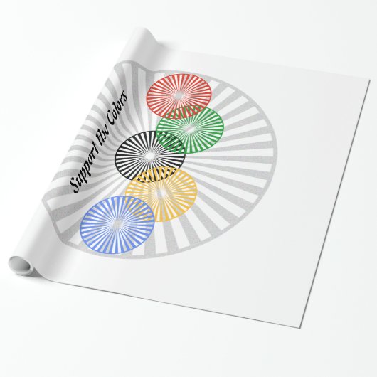 Ondersteun de kleuren - cadeaupapier (Uitgerold)