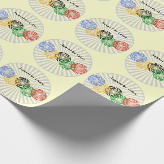 Ondersteun de kleuren - cadeaupapier (Hoek)