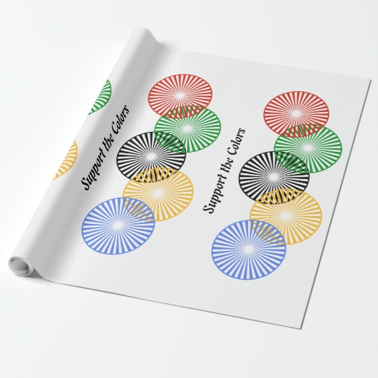 Ondersteun de kleuren - cadeaupapier (Uitgerold)