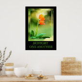 Ondersteun elkaar poster (Keuken)