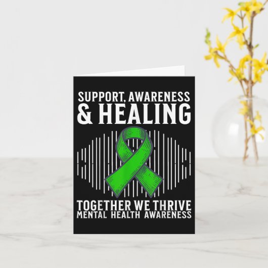 Ondersteun geestelijke gezondheid Bewustmakingsite Kaart (Gele Bloem)