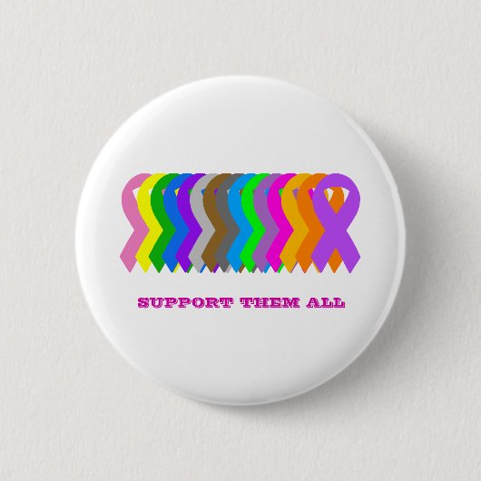 Ondersteun hen allen ronde button 5,7 cm (Voorkant)