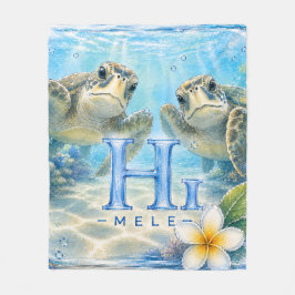 Ondersteun HIMELE Throw Dekbed Honu Fleece Deken