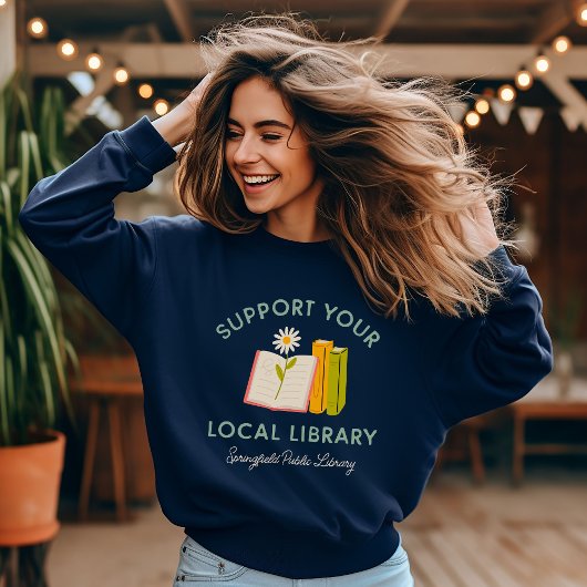 Ondersteun je lokale bibliotheek Custom Trui