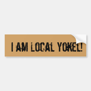 Ondersteun je lokale FC Yokel bloggers! Bumpersticker