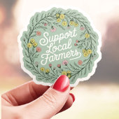 Ondersteun Lokale Boeren Vinyl Sticker