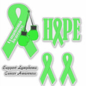 Ondersteun Lymfoom Cancer Awareness stickers (Voorkant)