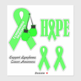 Ondersteun Lymfoom Cancer Awareness stickers