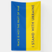 Ondersteun Oekraine Gepersonaliseerde Patriottisch Spandoek (Verticaal)