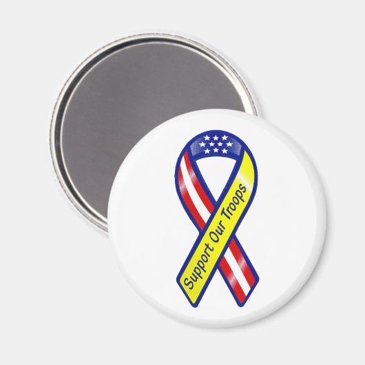 Ondersteun ons troepenlint magneet (Voorkant / Achterkant)