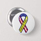 Ondersteun ons troepenlint ronde button 5,7 cm (Voorkant /achterkant)