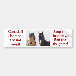 Ondersteun onze paarden met een bumpersticker