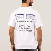 Ondersteun onze topmanagers t-shirt (Achterkant)