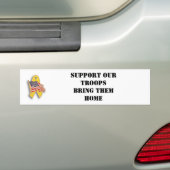 Ondersteun onze troepen: Breng ze naar huis Bumpersticker (Op auto)