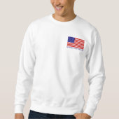 Ondersteun onze troepenvlag Mans Sweatshirt (Voorkant)