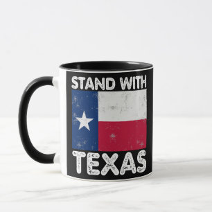 Ondersteun Texas Ik Sta Met Texas Texaanse Vlag Mok