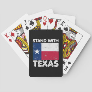 Ondersteun Texas Ik Sta Met Texas Texaanse Vlag Pokerkaarten