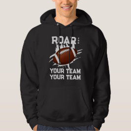 Ondersteun uw Football team en brullen Hoodie