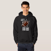 Ondersteun uw Football Team Touchdown Splash Hoodie (Voorkant volledig)
