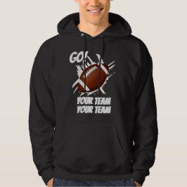 Ondersteun uw Football Team Touchdown Splash Hoodie