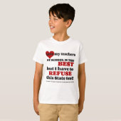 Ondersteun uw leraar. Ondersteun je school. Option T-shirt (Voorkant volledig)