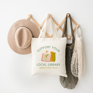 Ondersteun uw lokale aangepaste bibliotheek tote bag