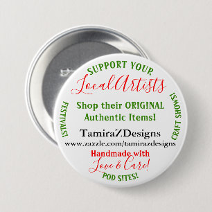 Ondersteun uw lokale artiesten met een Button rond