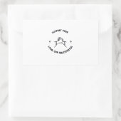 Ondersteun uw lokale autoverkoper rechthoekige sticker (Tas)