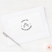 Ondersteun uw lokale autoverkoper rechthoekige sticker (Envelop)