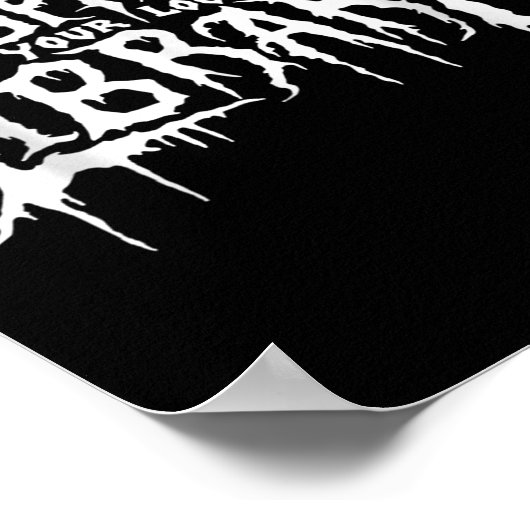 Ondersteun uw lokale bibliotheek Horror Bookworm o Poster (Hoek)